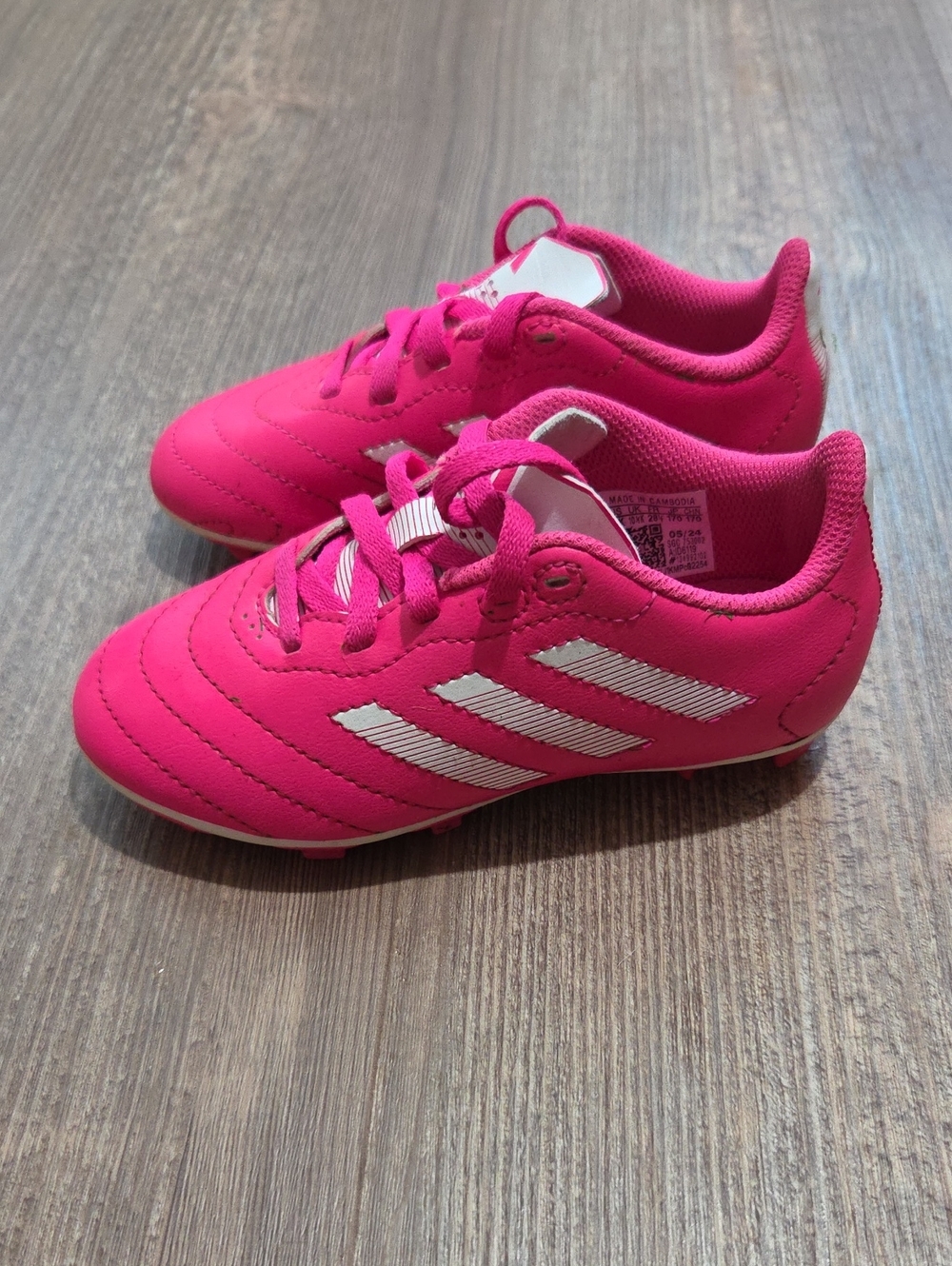Adidas Kids' Pink Soccer Cleats